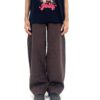 CHOCOLATE BROWN WIDE JEAN