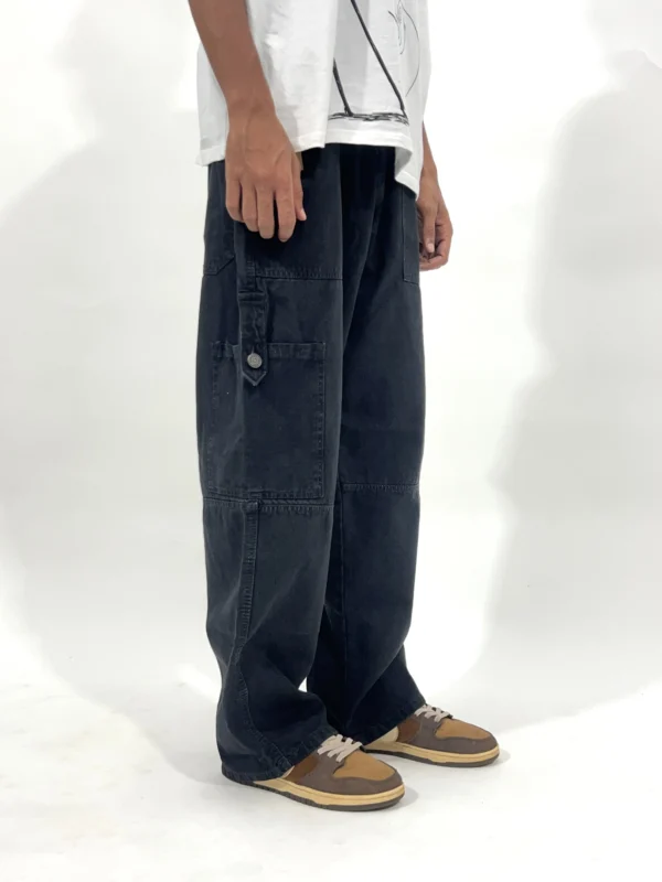 pant-13 BLACK WIDE CARGO PANT