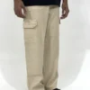 pant-4 (2) SAND BEIGE WIDE CARGO