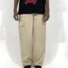 pant-4 SAND BEIGE WIDE CARGO