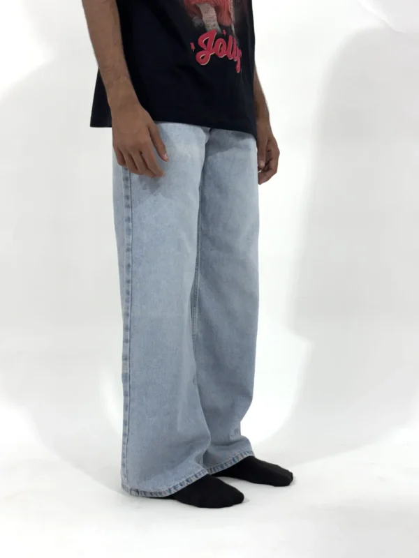 LIGHT BLUE WIDE LEG JEAN